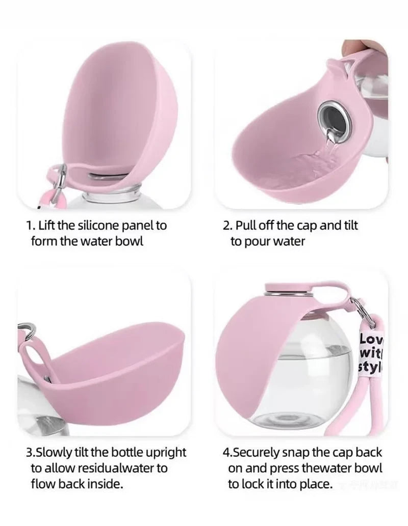 Portable Stainless Steel Pet Water Bottle